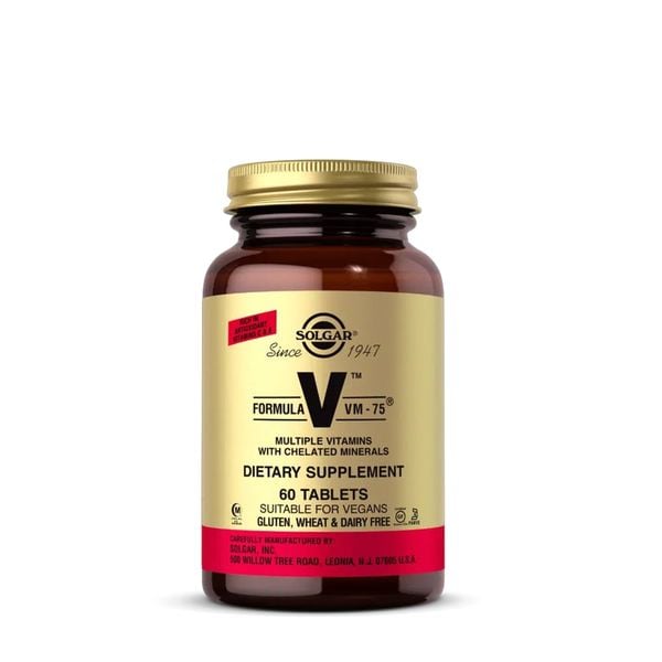 Solgar Bổ Sung Vitamin Tổng Hợp Formula Vm-75 | 60 Viên