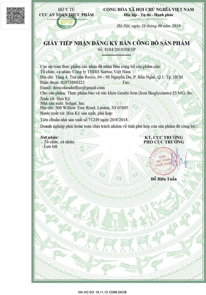 Solgar Gentle Iron 25mg Viên Uống Bổ Sung Sắt 90 Viên Giúp Tăng Cường Tế Bào Hồng Cầu, Bổ Máu