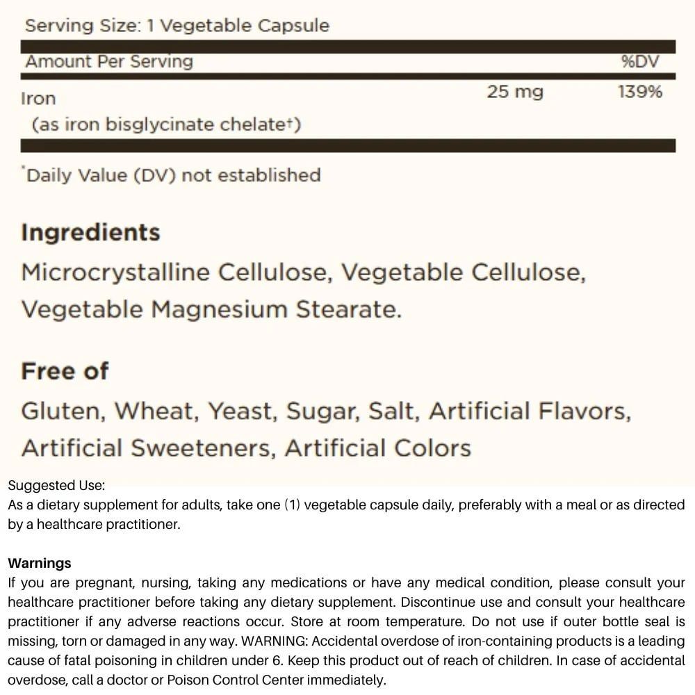 Solgar Gentle Iron 25mg Viên Uống Bổ Sung Sắt 90 Viên Giúp Tăng Cường Tế Bào Hồng Cầu, Bổ Máu