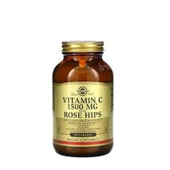 Solgar Viên Uống Vitamin C 500mg with Rose Hips (Quả Tầm Xuân)Tăng Cường Thêm Đề Kháng | 100 Viên