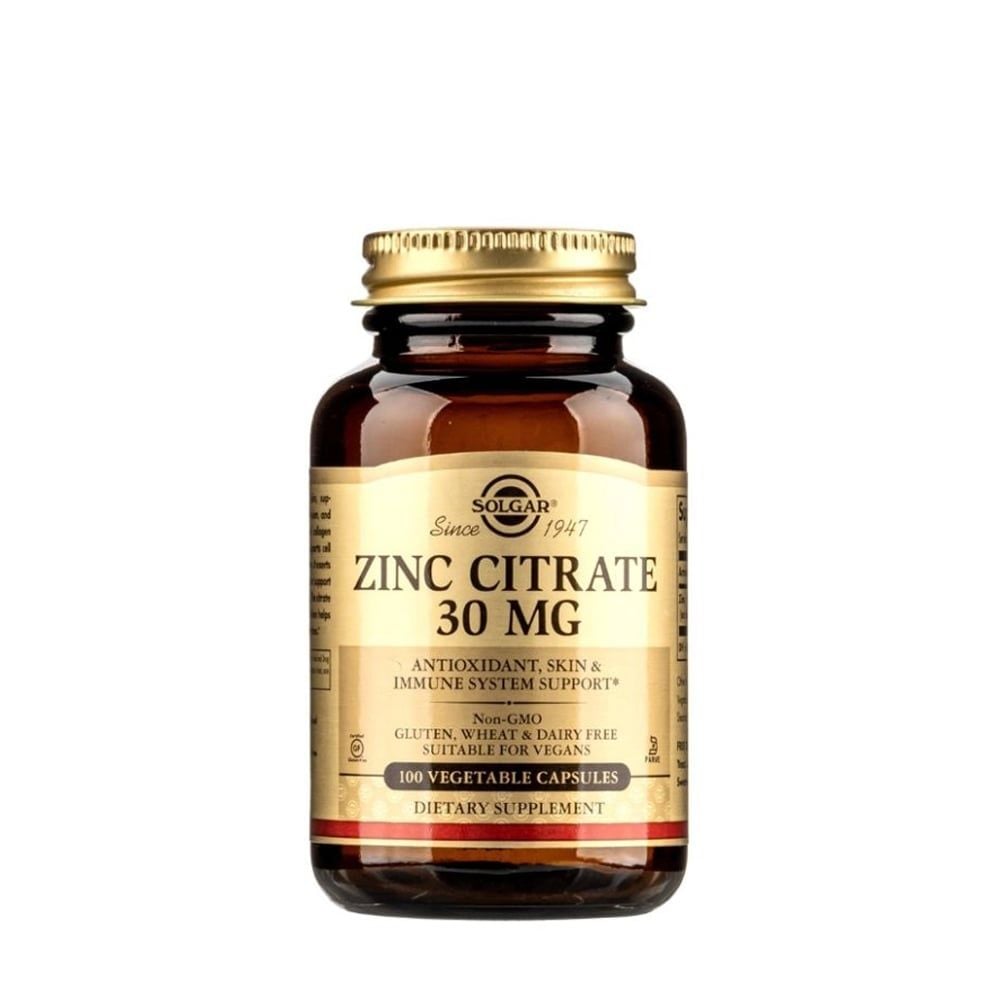 Vien uong Solgar Zinc Citrate 30mg bo sung kem dang citrate