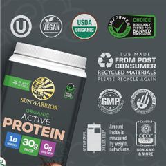 Sunwarrior Protein Thực Vật Hữu Cơ Organic Active Protein Chính Hãng Mỹ | 20 Lần Dùng