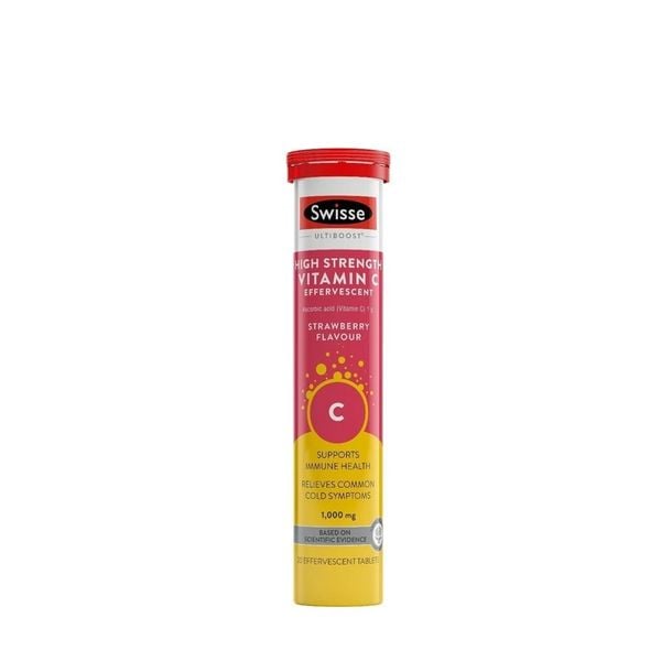 Swisse Vitamin C Sủi 20 Viên | 1000mg Mỗi Viên
