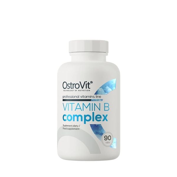 OstroVit Vitamin B Complex 90 Lần Dùng |  Hỗ Trợ Trí Óc, Giảm Mệt Mỏi, Đẹp Da Mọc Tóc