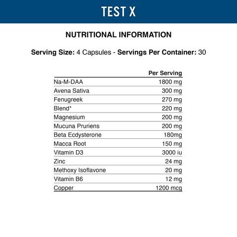 Applied Nutrition Test X Testosterone Booter 120 Viên Thuần Chay | Hỗ Trợ Sinh Lý Nam