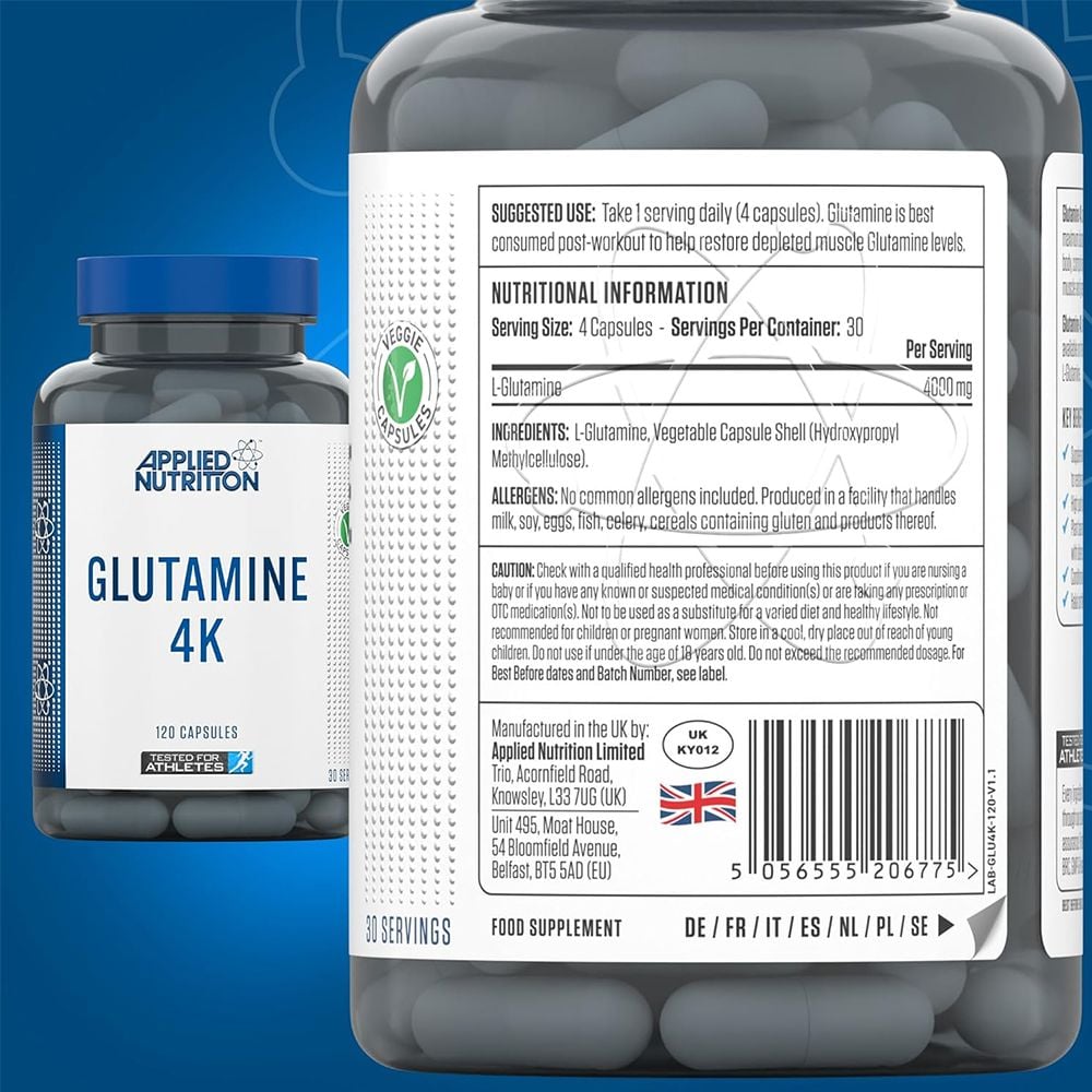 Applied Nutrition Glutamine 4000mg 120 Viên