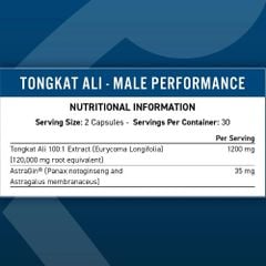 Applied Nutrition Tongkat ALI 60 Viên Thuần Chay | Hỗ Trợ Sinh Lý Nam