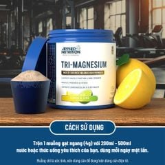 Applied Nutrition Tri-Magnesium - Kết Hợp 3 Loại Magnesium 50 Lần Dùng