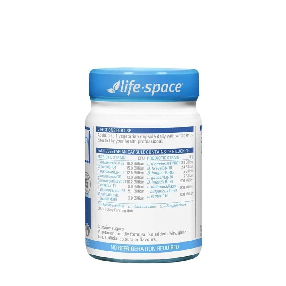 Viên uống 96 tỷ lợi khuẩn Life Space Triple Strength Probiotic 96 Billion CFU 30