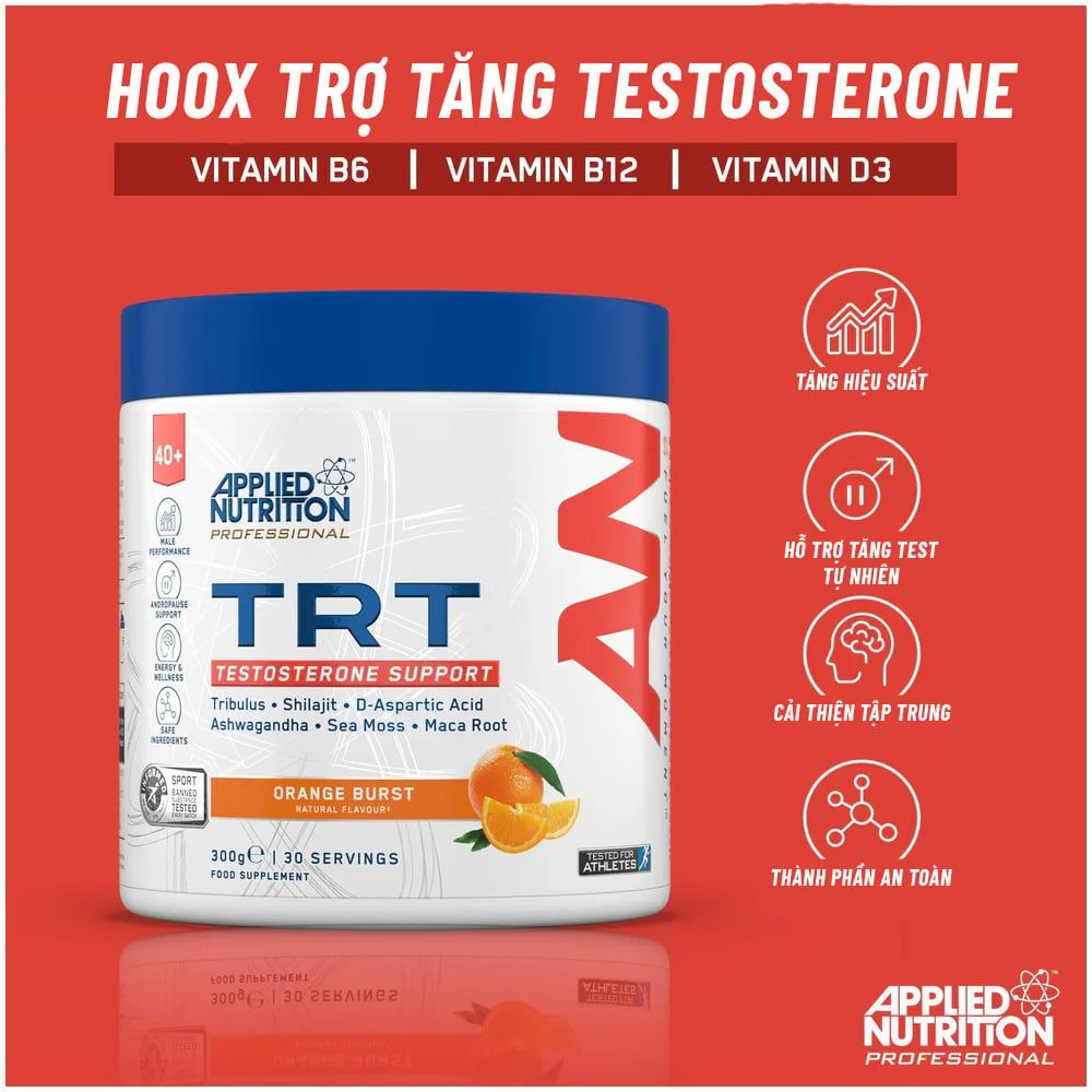 Applied Nutrition TRT (Testosterone Replacement Therapy ) | Thúc Đẩy Tăng Test Tự Nhiên