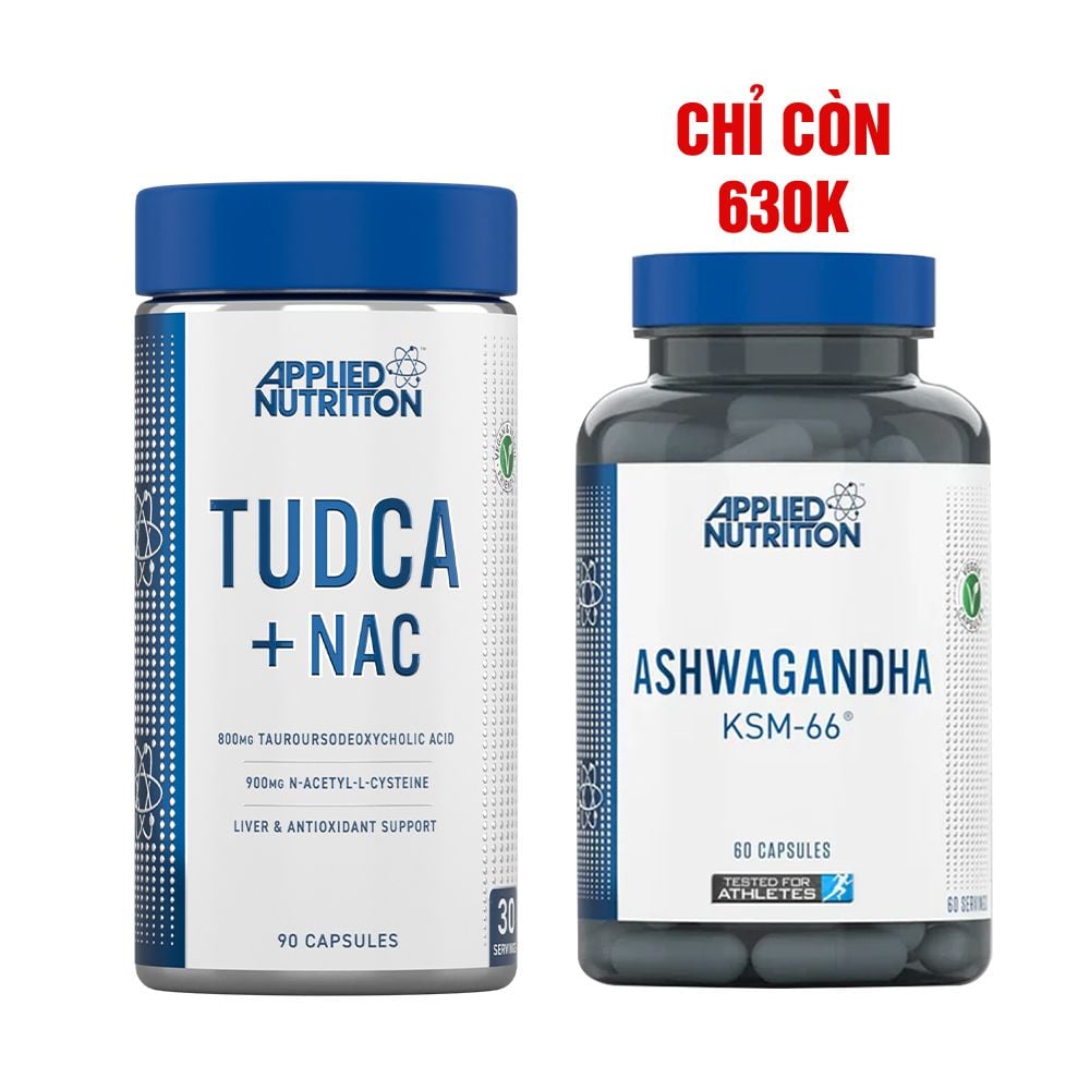 Hỗ Trợ Chức Năng Gan Applied Nutrition TUDCA + NAC 90 Viên (30 Servings)