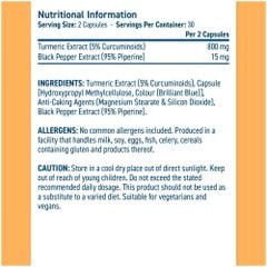 Applied Nutrition Viên Uống Chiết Xuất Nghệ Hỗ Trợ Giảm Viêm Solutions TUMERIC 800MG 30 Lần Dùng