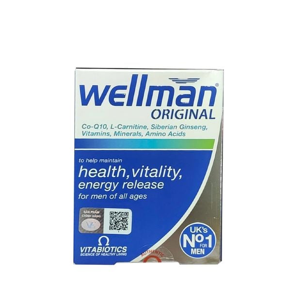 Vitabiotics Wellman Original 30 viên | Hỗ Trợ Sinh Lý Nam, Nhập Khẩu Chính Hãng