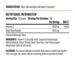 Applied Nutrition VITALITY - VITAMIN C 1000MG & ROSE HIPS 100 Lần Dùng