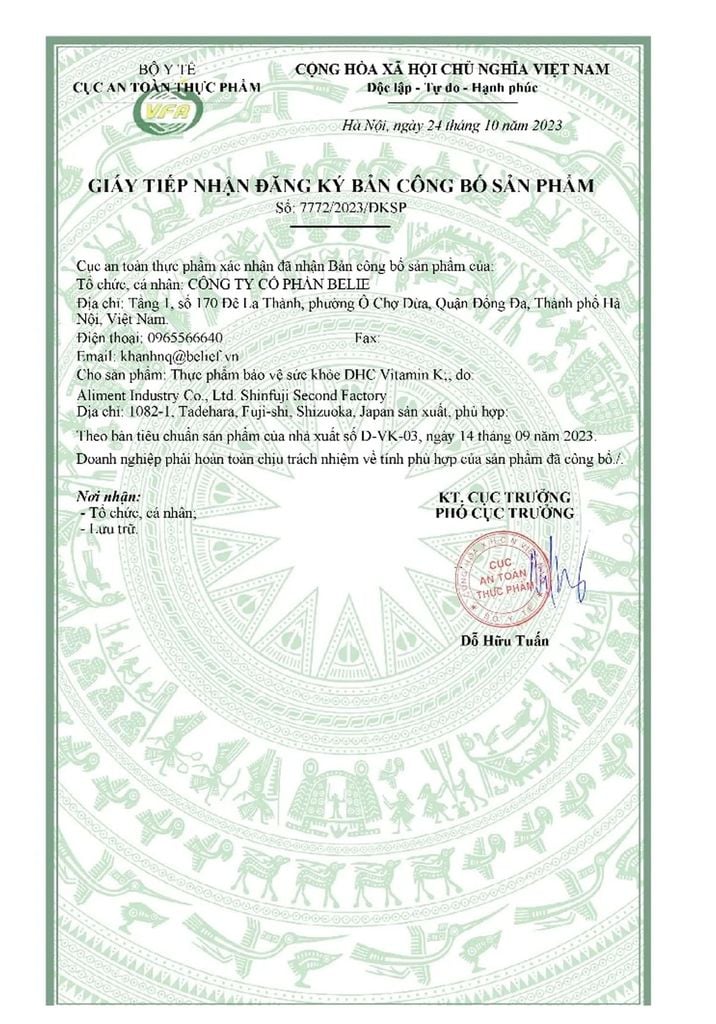 DHC Viên uống Vitamin K Nhật Bản Ngừa Loãng Xương 30 Lần Dùng