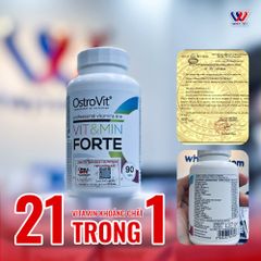 OstroVit Vit&Min FORTE Tổng Hợp 21 Vitamin Khoáng Chất | 90 Viên