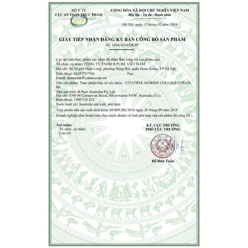 Vitatree Viên Uống Marine Collagen Plus Úc Hộp 100 Viên