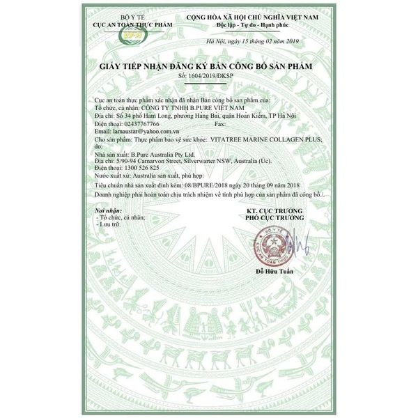 Vitatree Viên Uống Marine Collagen Plus Úc Hộp 100 Viên