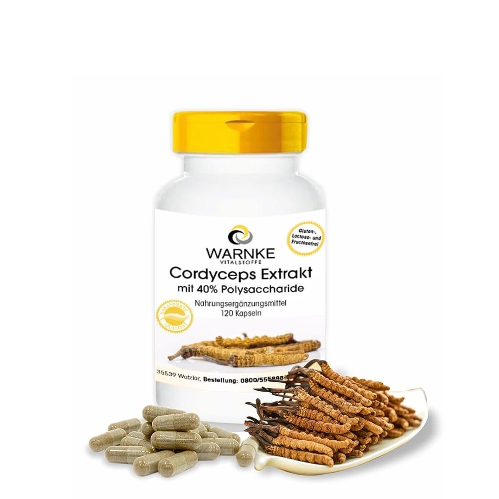 Warnke Đông Trùng Hạ Thảo Cordyceps Extrakt 500mg | 120 Viên