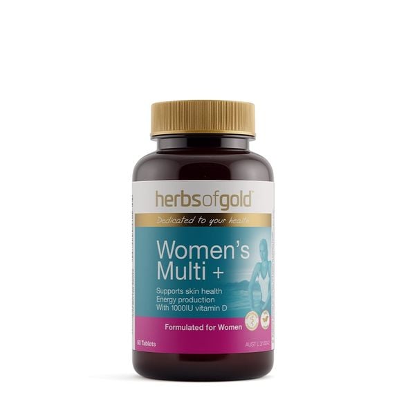 Herbs of Gold Women's Multi 60 viên | 25 Vi Chất, Folate Kép