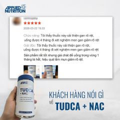 Hỗ Trợ Chức Năng Gan Applied Nutrition TUDCA + NAC 90 Viên (30 Servings)