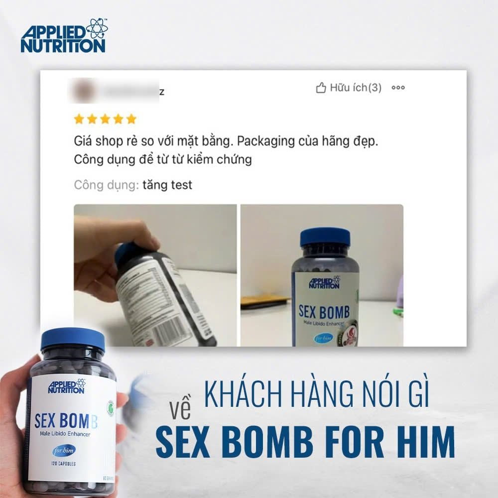 Viên uống hỗ trợ sức khoẻ nam giới Applied Nutrition 120 viên, 2 tháng sử dụng (BBE 02/2027)