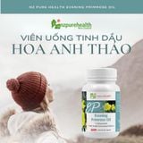Viên Tinh Dầu Hoa Anh Thảo Ép Lạnh Cân Bằng Nội Tiết Nữ NZPureHealth EPO 100 Viên