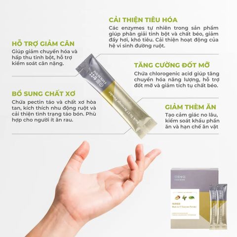 BỘT XƠ DETOX BACK TO 17 EVOLSENSE HỘP 30 GÓI