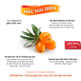 Siro Vitamin C Harker Herbals Chiết Xuất Hắc Mai Biển - Hỗ Trợ Tăng Cường Miễn Dịch