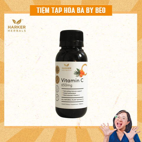 Siro Vitamin C Harker Herbals Chiết Xuất Hắc Mai Biển - Hỗ Trợ Tăng Cường Miễn Dịch