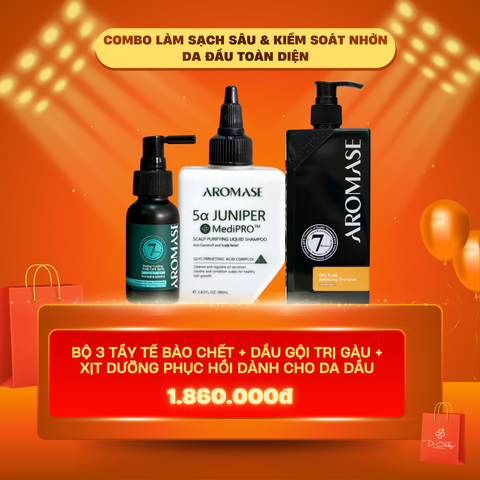 Xịt dưỡng da đầu chuyên biệt cho da DẦU Aromase Herbal Cooling Scalp Care Spray 40ml