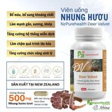 Viên Uống Nhung Hươu NZ Pure Health Deer Velvet 500mg - Hỗ Trợ Tăng Cường Sinh Lực, Phục Hồi Cơ Bắp, Tăng Sức Đề Kháng Và Sức Khỏe Xương Khớp