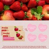 Trái Cây Sấy Dẻo Vị Táo & Dâu Tây Ăn Vặt Healthy Cho Người Thừa Cân, Tiểu Đường, Tiêu Hoá Kém, No Lâu Cả Buổi Annie’s Apple & Strawberry Fruit Fruit Flats (8 thanh x 10g) - New Zealand