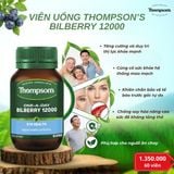 Viên Uống Bổ Mắt & Hỗ Trợ Mao Mạch Thompson's One-A-Day Bilberry 12000