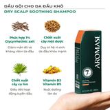 Dầu Gội Cấp Ẩm, Trị Gàu, Giảm Ngứa Cho Da Đầu Khô Nhạy Cảm Dry Scalp Soothing Shampoo Aromase