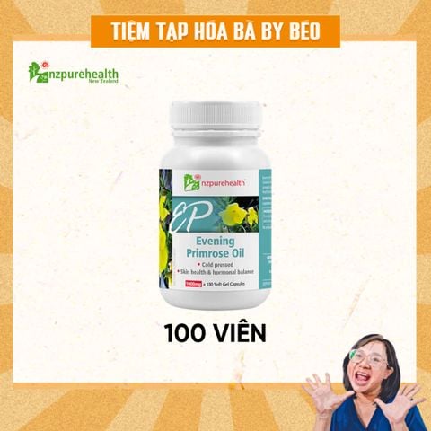 Viên Tinh Dầu Hoa Anh Thảo Ép Lạnh Cân Bằng Nội Tiết Nữ NZPureHealth EPO 100 Viên
