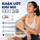 Khăn Lau Kiểm Soát Mồ Hôi Giảm Mùi Cơ Thể Neat 3B Antiperspirant Body Wipes Gói 30 Khăn