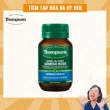 Viên Uống Bổ Não Tăng Cường Trí Nhớ, Giảm Đau Đầu Chóng Mặt Thompson’s One-A-Day Ginkgo 6000mg (60 Viên)