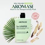 Sữa tắm gội 3 trong 1 cho da nhạy cảm 5α Juniper Head-To-Toe Shampoo & Body Wash 260ml - Aromase