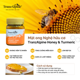 Mật ong nghệ hữu cơ TranzAlpine Certified Organic Honey And Turmeric 250g