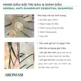 Aromase Herbal Anti-Dandruff Essential Shampoo 400ml/90ml Dầu gội trị gàu và giảm nhờn da đầu