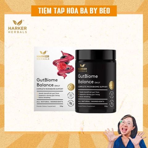Bột Men Vi Sinh Harker Herbals GutBiome Balance: Giải Pháp Toàn Diện Cho Đường Ruột Khỏe Mạnh