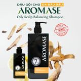 Aromase Oily Scalp Balancing Shampoo 400ml/90ml Dầu gội trị gàu và giảm nhờn da đầu