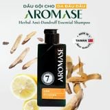 Aromase Herbal Anti-Dandruff Essential Shampoo 400ml/90ml Dầu gội trị gàu và giảm nhờn da đầu