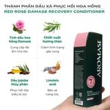 Aromase Red Rose Damage Recovery Conditioner 400ml Dầu xả tinh dầu hoa hồng phục hồi hư tổn