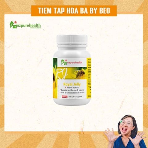 Viên sữa ong chúa New Zealand tăng năng lượng NZPureHealth Royal Jelly 30 viên