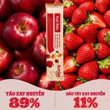 Trái Cây Sấy Dẻo Vị Táo & Dâu Tây Ăn Vặt Healthy Cho Người Thừa Cân, Tiểu Đường, Tiêu Hoá Kém, No Lâu Cả Buổi Annie’s Apple & Strawberry Fruit Fruit Flats (8 thanh x 10g) - New Zealand