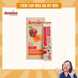 Thanh Trái Cây Sấy Dẻo Tự Nhiên Vị Táo & Mơ Ăn Vặt Healthy Ít Calo Cho Người Thừa Cân, Tiểu Đường, Tiêu Hoá Kém Annie’s Apple & Apricot Fruit Flats (8 thanh x 10g) - New Zealand
