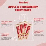Trái Cây Sấy Dẻo Vị Táo & Dâu Tây Ăn Vặt Healthy Cho Người Thừa Cân, Tiểu Đường, Tiêu Hoá Kém, No Lâu Cả Buổi Annie’s Apple & Strawberry Fruit Fruit Flats (8 thanh x 10g) - New Zealand