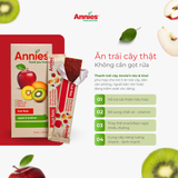 Thanh Trái Cây Sấy Dẻo Lợi Tiêu Hóa Vị Táo & Kiwi Annie’s Apple & Kiwifruit Flats - New Zealand
